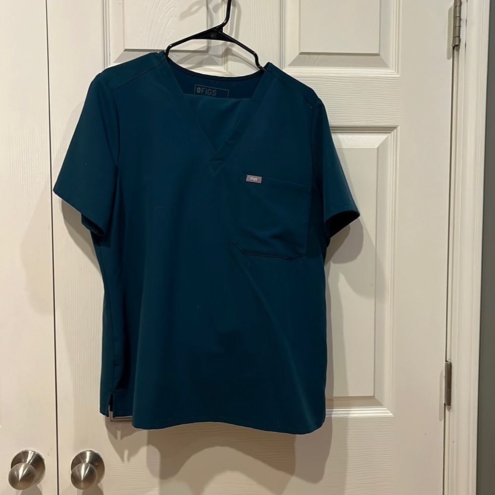 Women's XL one pocket top and regular XL zamora jogger bottoms in Carribean blue